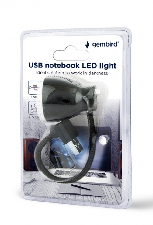 Imagine Lampa LED pe USB pentru notebook, Gembird NL-02